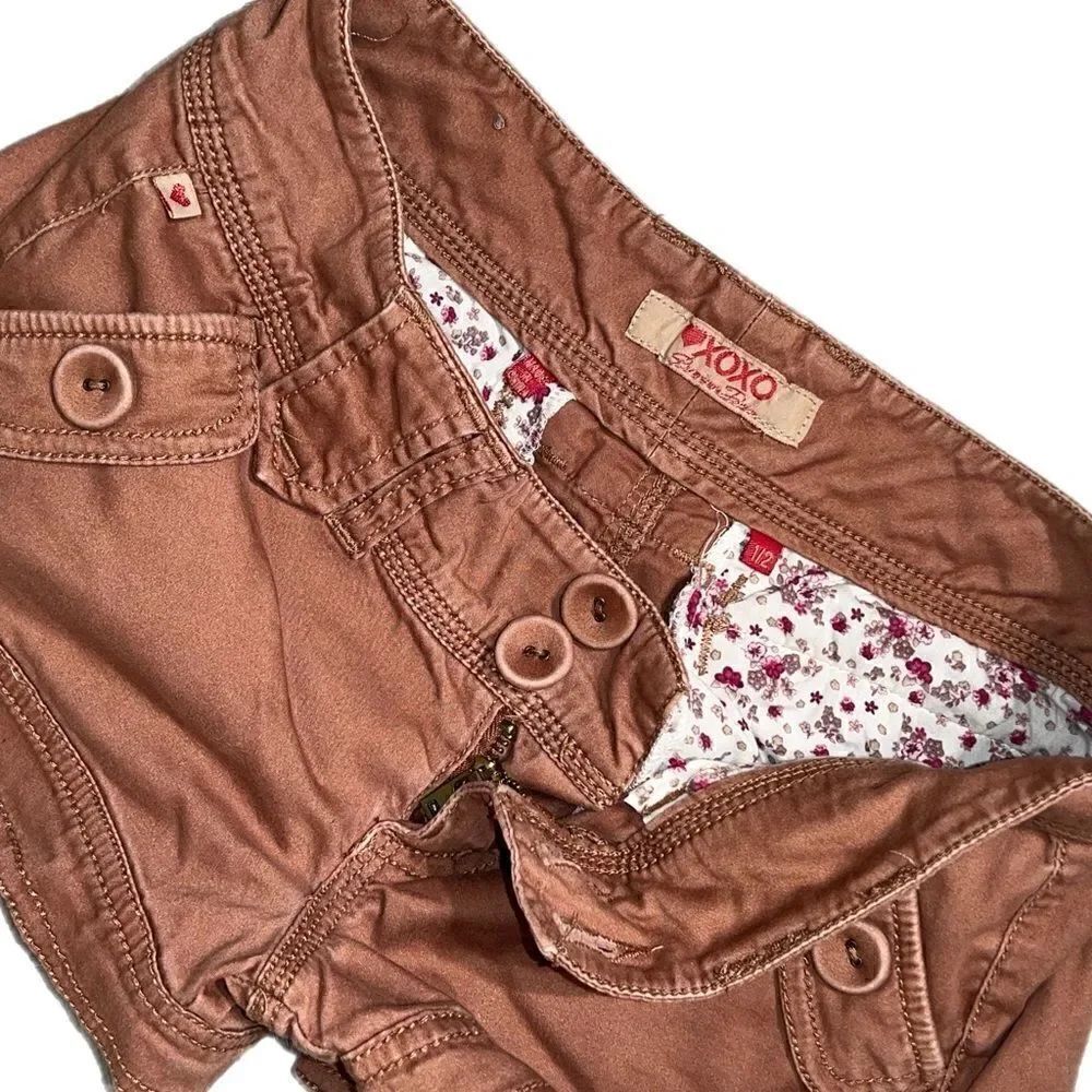 XOXO Rustic Cargo Short Shorts (Size 1/2) - Picture 6 of 7